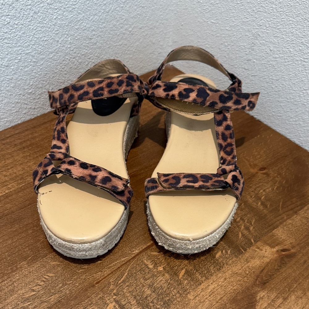Nine West Leopard Print Sandals
